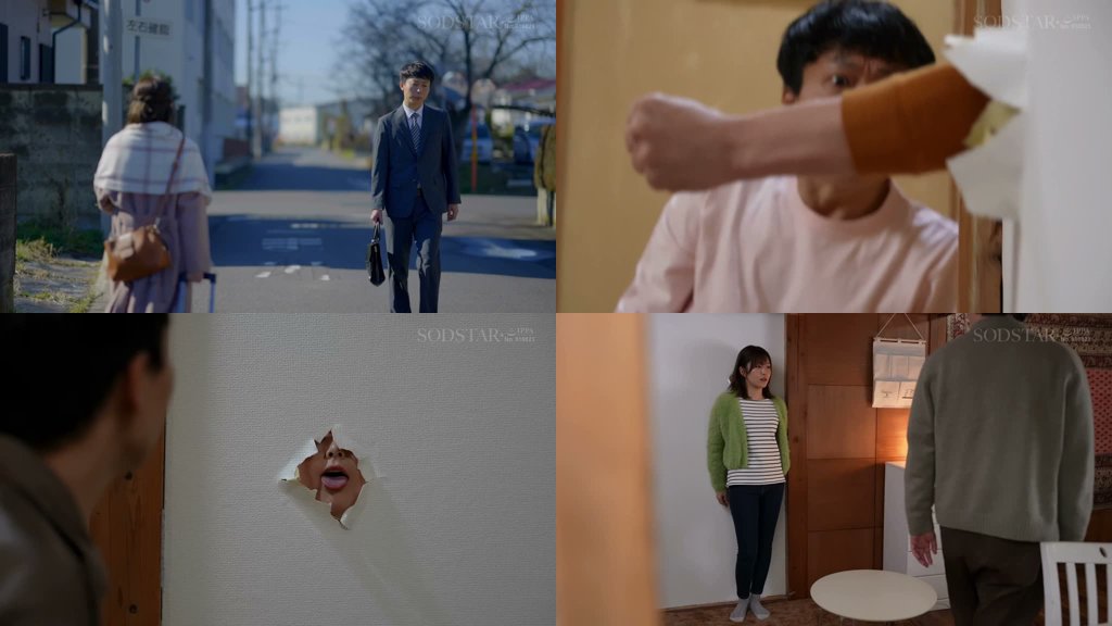 僕の住むアパートの隣室の美人妻は欲求不満だった。夫婦喧嘩で空いた直径10cmの壁穴越しに立ちバックで膣奥を突きまくった密かな不倫関係5日間。 青空ひかり