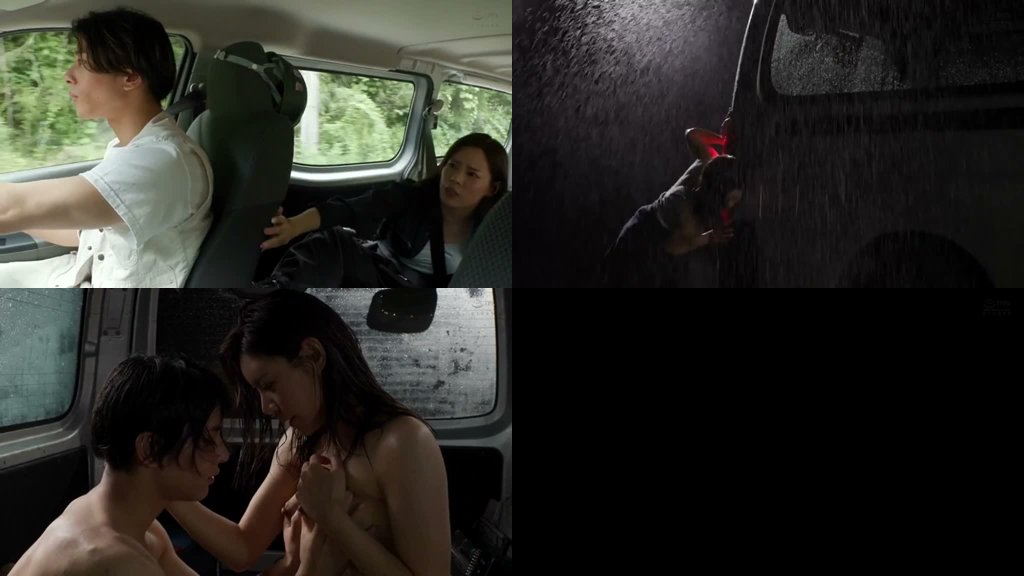 ガテン女上司と突然の豪雨で現場から帰れなくなり…カラダを温めあううち色っぽい濡れ髪濡れ肌に理性爆発ワゴン車が揺れるほどカーセク中出ししまくった 都月るいさ